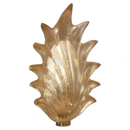 AP 122 Appliques in vetro di Murano color oro e ottone, 1990