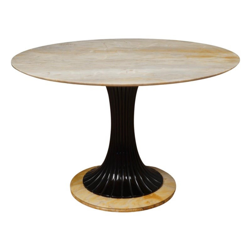 TV 64 Tavolo da centro di Dassi in marmo e legno, 1950