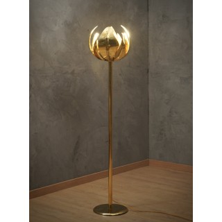 Lampada da terra MidCentury in ottone, 1940