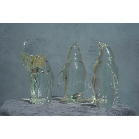 V 33 Pinguino in Vetro di Murano, 1980