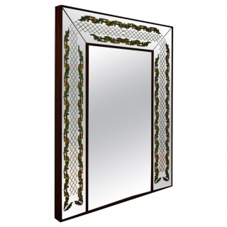 SP 67 Luigi Brusotti Specchio in legno di noce e vetro specchiato, 1940