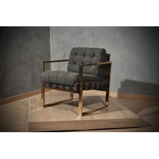 N 8 Coppia di poltrone in Ottone