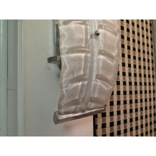 Coppia di appliques a foglia