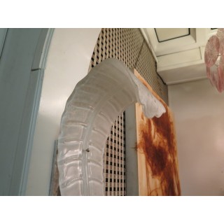 Coppia di appliques a foglia