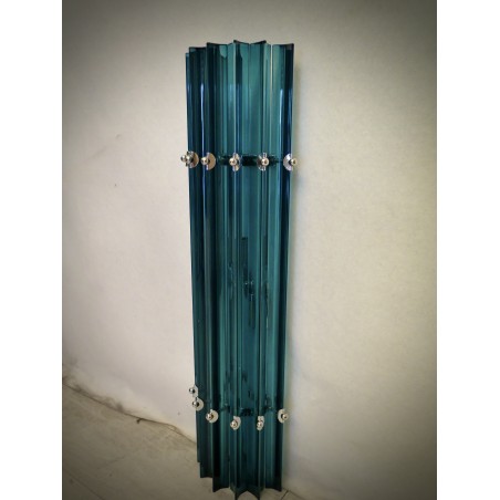 AP 99  Otto appliques in vetro di murano e metallo cromato