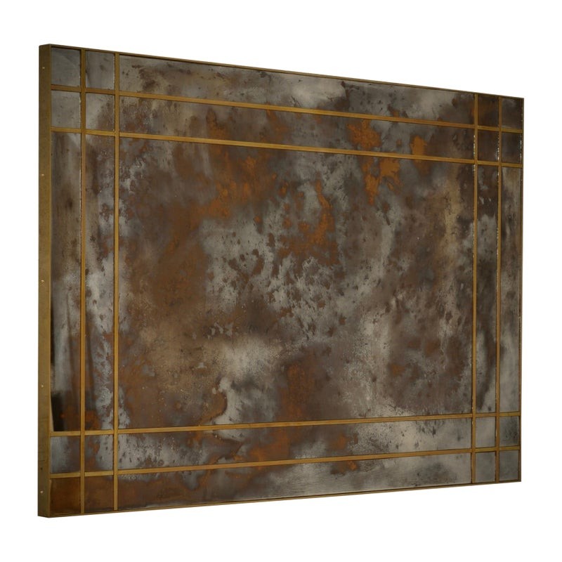 SP 71 Specchio Mid-Century in vetro di Murano e ottone, 2000