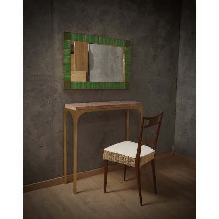 CO 57 Consolle in ottone e marmo rosa, 2000