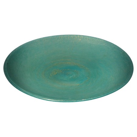 V 49 Piatto in vetro di Murano color azzurro cielo di Barovier & Toso, 1980