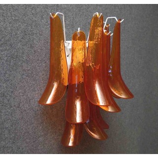 Coppia di applique in vetro di Murano