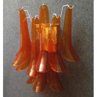 Coppia di applique in vetro di Murano