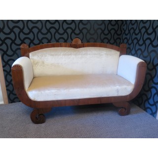 Divano Biedermeier in noce (DD-022)