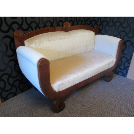 DD 22  Divano Biedermeier in noce