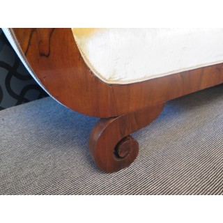 Divano Biedermeier in noce (DD-022)