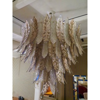 L 62  Importante lampadario in vetro di Murano