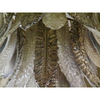 L 62  Importante lampadario in vetro di Murano