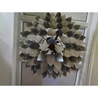 L 62  Importante lampadario in vetro di Murano