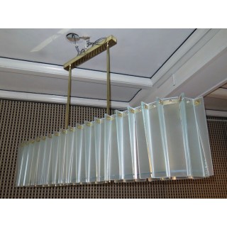 L 66 Lampadario alla maniera di Max Ingrand