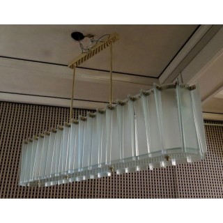 L 66 Lampadario alla maniera di Max Ingrand