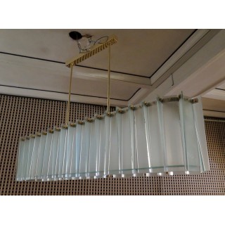 L 66 Lampadario alla maniera di Max Ingrand