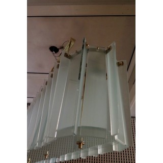 L 66 Lampadario alla maniera di Max Ingrand