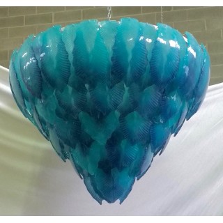 L 68 Lampadario Turchese, Murano 1950.