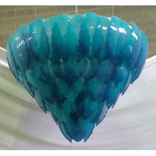 L 68 Lampadario Turchese, Murano 1950.