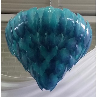 L 68 Lampadario Turchese, Murano 1950.