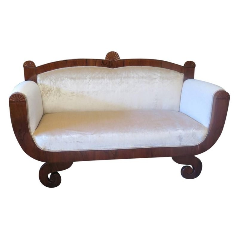 DD 22  Divano Biedermeier in noce