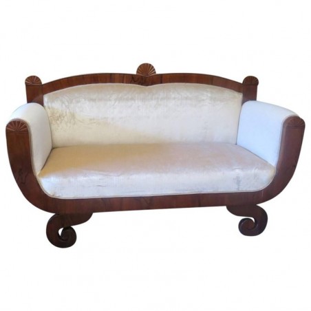 DD 22  Divano Biedermeier in noce