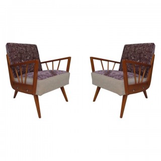 P 123 Coppia di poltrone anni '50