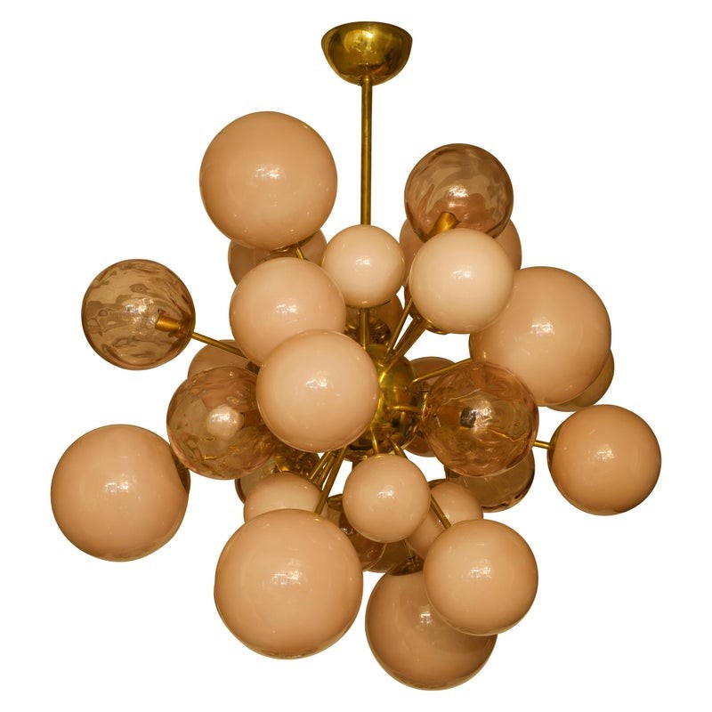 L 92 Splendido "sputnik" in due diverse tonalità e qualità di vetro