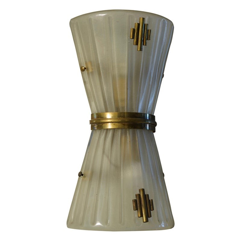 AP 77  COPPIA DI APPLIQUE ART DECO'