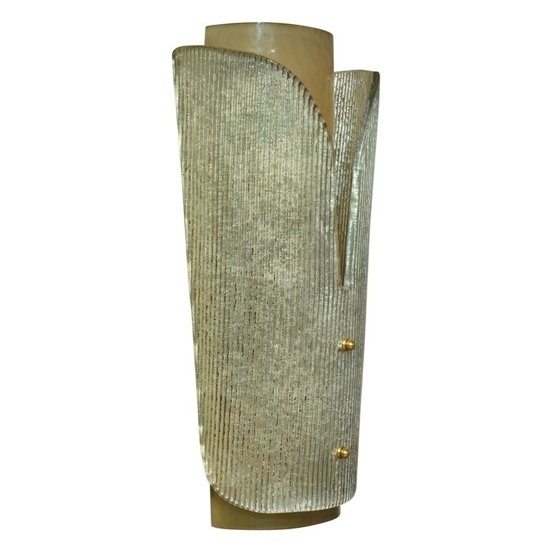 Applique Mid-Century in vetro artistico di Murano, 1970