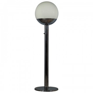 PI 51 Pia Guidetti Crippa per Luci Glass Lampada da terra cromata italiana, 1970