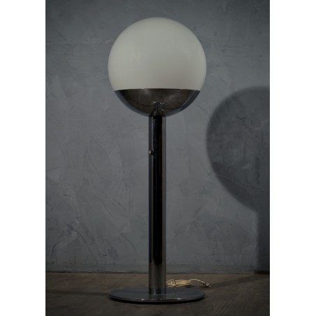 PI 52 Pia Guidetti Crippa per Luci Glass Lampada da terra cromata italiana, 1970