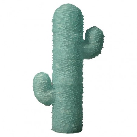 PI 55 Piantana in Vetro di Murano Cactus Art di Colore Verde Acqua, 1970