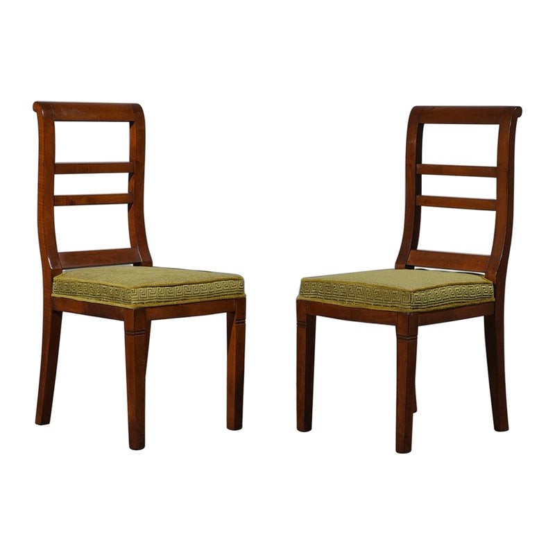 SD 58 Poltrone MidCentury in noce ottone e velluto, 1950