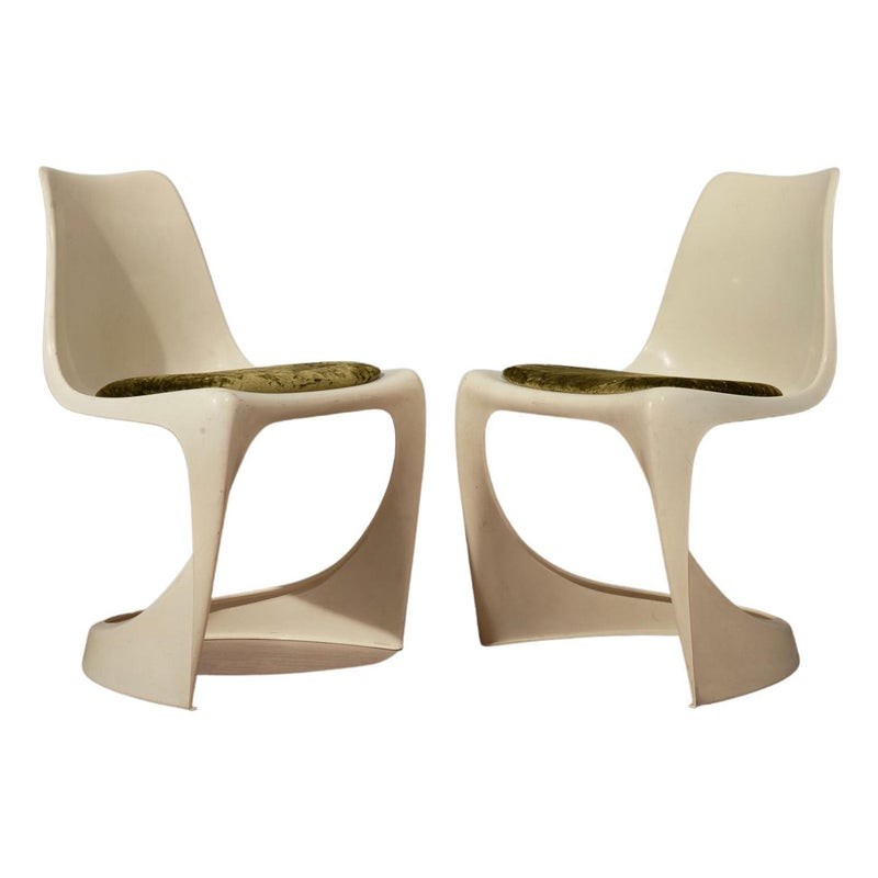 SD 63 Sedie in plastica bianca di Ostergaard Steen, 1970
